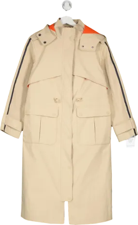 Sweaty Betty Beige Technical Trench Coat UK XXS