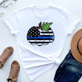 Thin Blue Line Pumpkin T-Shirt