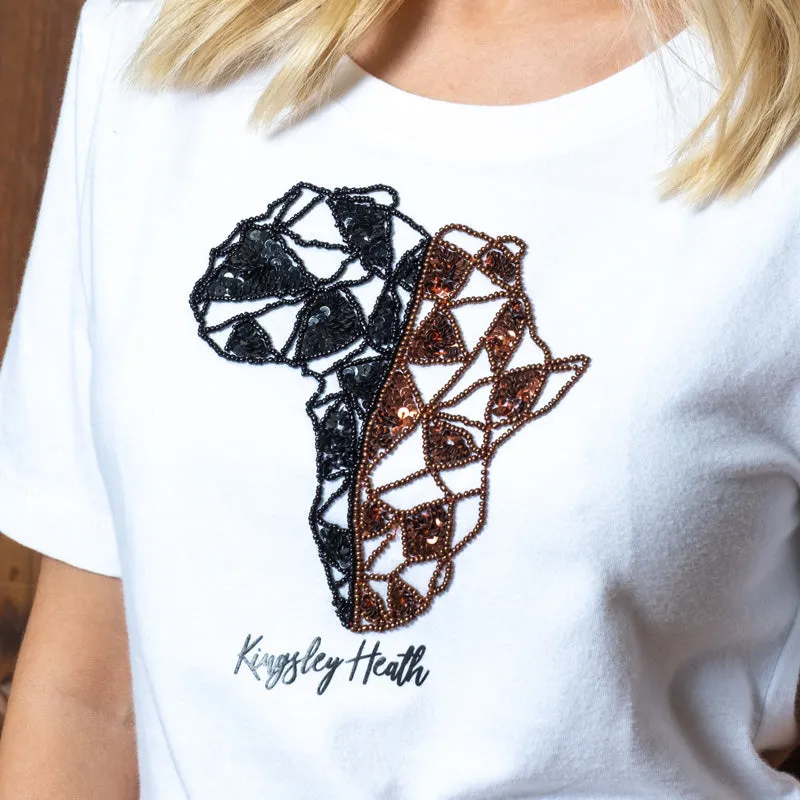 Two-Toned Africa Regular Crew Tee Pelican