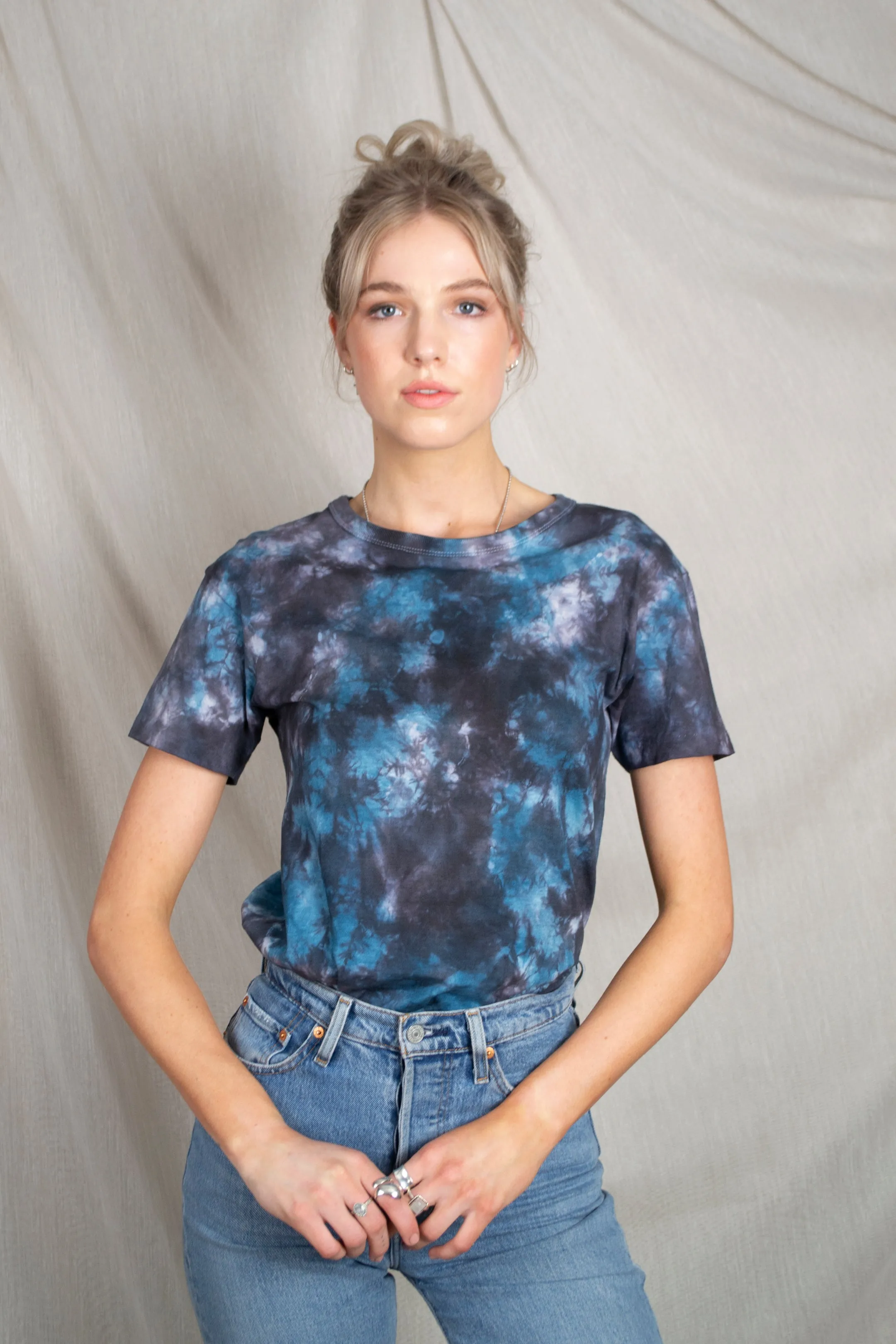 Vintage Shibori Crumple Tie-Dye T-Shirt