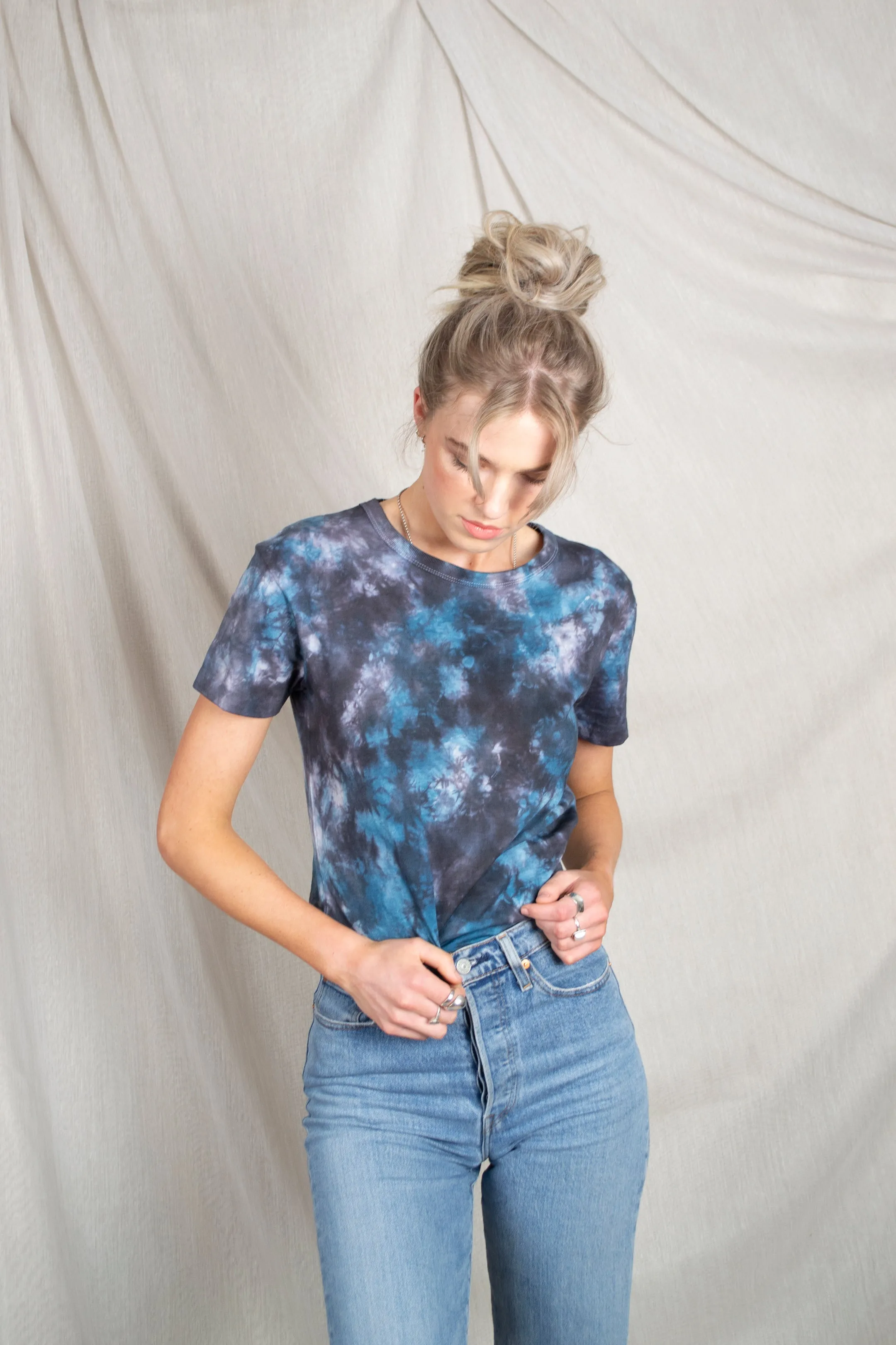 Vintage Shibori Crumple Tie-Dye T-Shirt