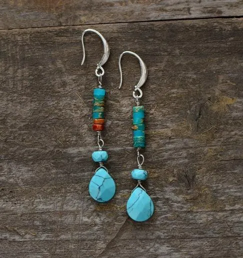 Yirabang Jasper Turquoise Earrings