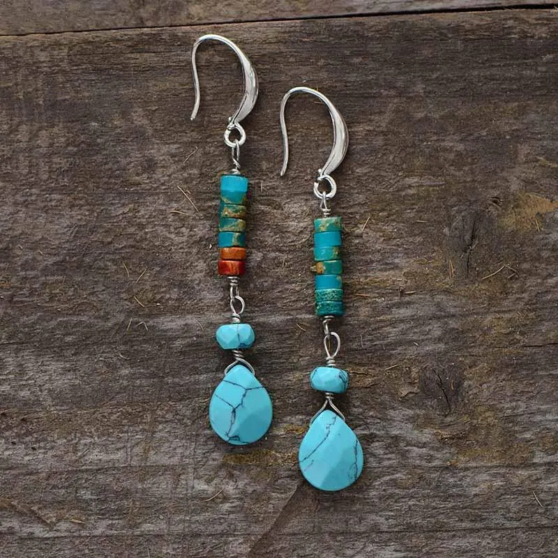 Yirabang Jasper Turquoise Earrings