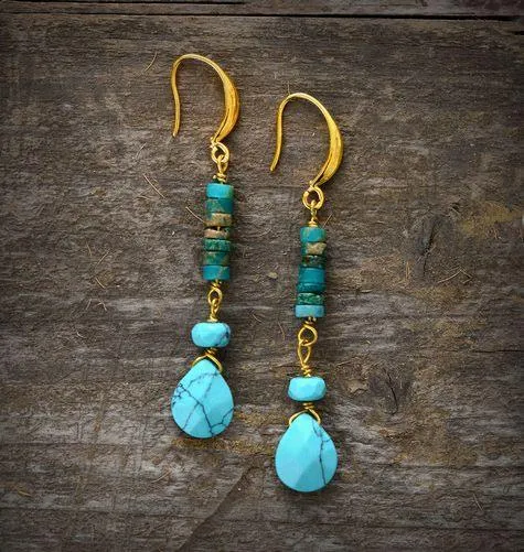 Yirabang Jasper Turquoise Earrings