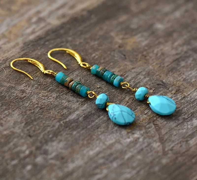 Yirabang Jasper Turquoise Earrings