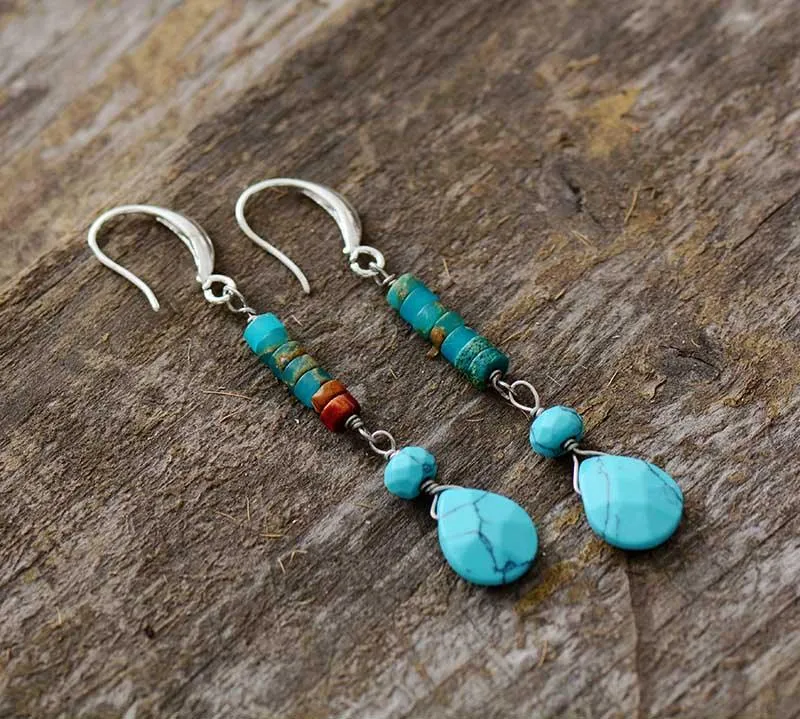 Yirabang Jasper Turquoise Earrings